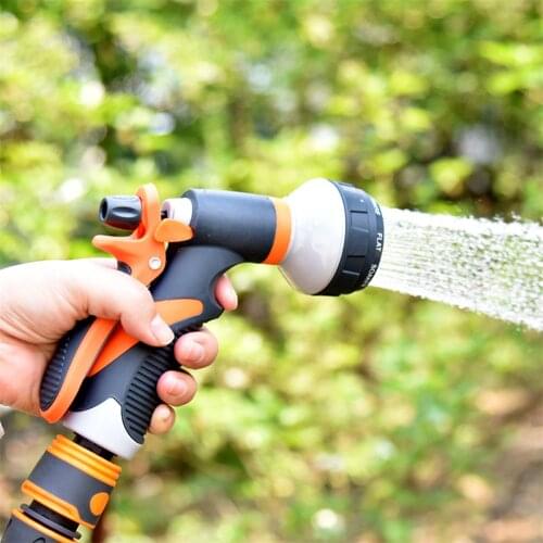 Watering Gun Garden Nozzle Hose Nozzle Adjustable Nozzle Water Gun Lawn Hose Multifunction Garden High Pressure Sprayer