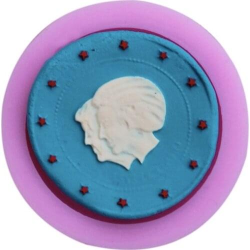 Silicone mold mini coin shape fondant cake mold diy decoration mold DIY clay resin craft mold Free shipping cake decorating