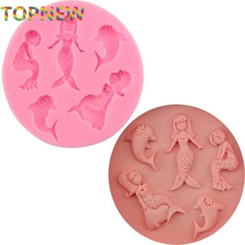 Mermaids Silicone Fondant Cake Mold Kitchen Accessories Bakeware Cooking Tools 2930