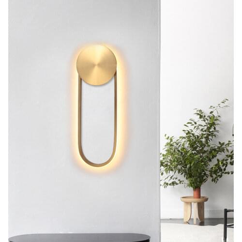 Modern LED Wall Lamp for Bedside Living Room Bedroom Decorative Lighting Gold Sconce Nordic Aisle Hallway Indoor Creative Light