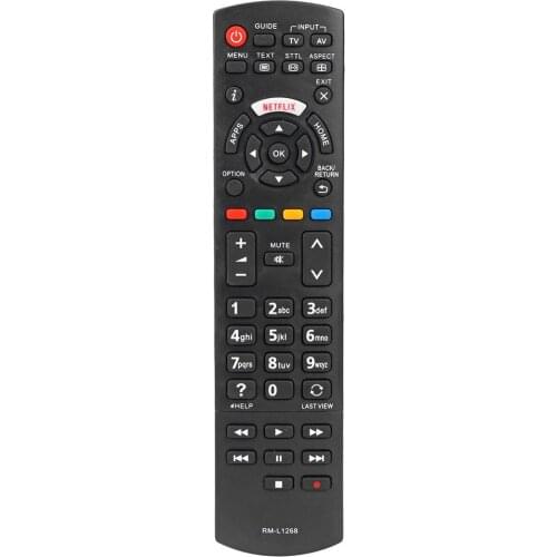 Smart LED TV Remote Control RM-L1268 for Panasonic Netflix N2Qayb00100 Television Remote Control Replacement Home TV Accessories