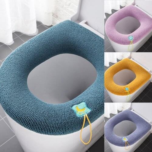 Universal Washable Toilet Ring Toilet Cover Bathroom Decoration Toilet Seat Cushion Closestool Cover Mat