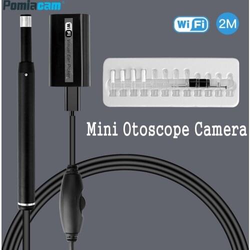 Wireless WIFI Ear Endoscope F170 720P Visual Ear Spoon Cleaner Earpick 5.5mm Mini Inspection Otoscope Camera for Android IOS PC