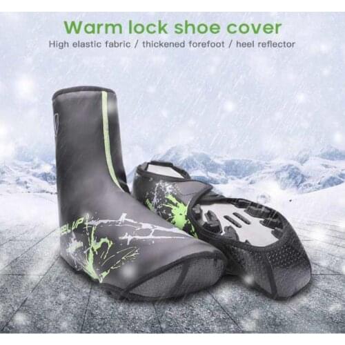 Waterproof Shoe Covers Warm Cycling Winter Road Bike Overshoes Thermal Warm Shoes Cover For Men Women MTB Bicycle Booty