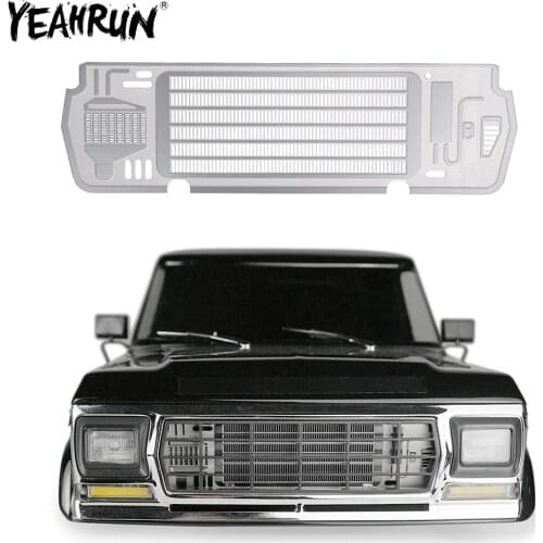 YEAHRUN Metal Mesh Simulation Water Tank Plate For 1/10 Traxxas TRX-4 BRONCO RC Crawler Car Grilles Intake Hood Radiator Box