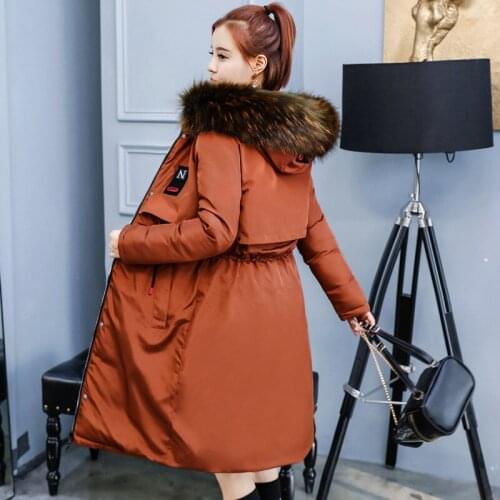 Winter Polyester Zipper High Waist Full Flocking Time-limited 2018 Korean Long Fund Clothes New Cotton