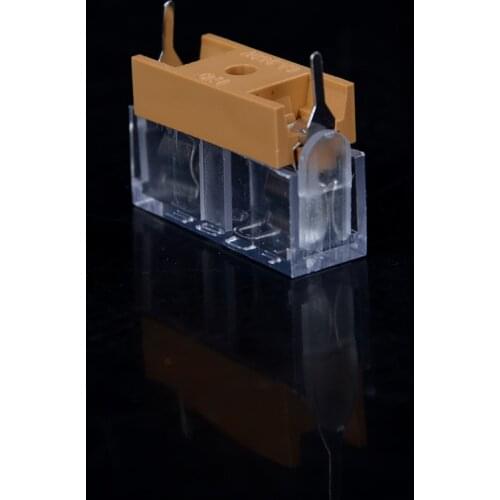 10pcs 5*20mm Glass Fuse Holder With Transparent Cover 5*20 Insurance Tube Socket Fuseholder For 5x20mm 5x20 Fuse Pcb Board