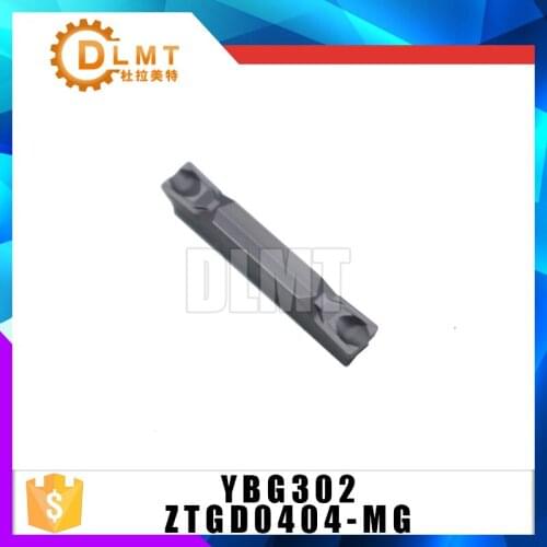 10PCS/SET ZTGD0404-MG CNC carbide turning blade YBG302 Grooving blade for Stainless steel/Steel