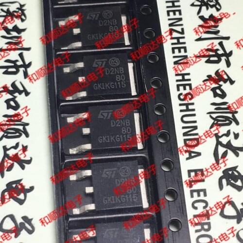 10pcs/lot D2NB80 STD2NB80 brand new spot TO-252 800V 1.9A