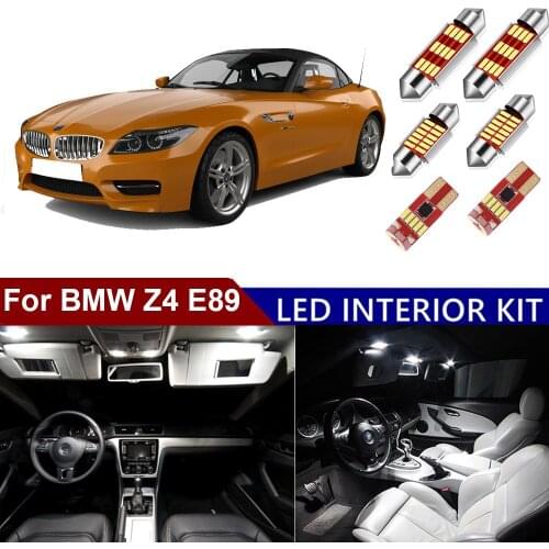 11Pcs For BMW Z4 E89 LED Interior lights Kit White Error Free Dome Map Trunk Footwells Lights Canbus