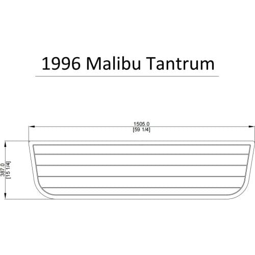 1996 Malibu Tantrum Swim Platform Pad Boat EVA Teak Decking 1/4" 6mm