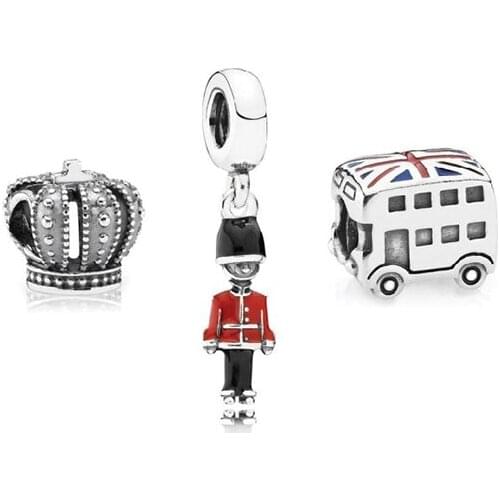 2020 New Exquisite Bus, Noble Crown, Soldier Bracelet Charm, Hot Selling Unique Jewellery To Give Wife A Wild Birthday Gift