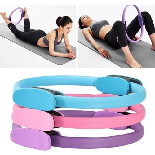 38cm Yoga Fitness Pilates Ring Women Girls Circle Magic Dual Exercise Home Gym Workout Sports Lose Weight Body Resistance 6color