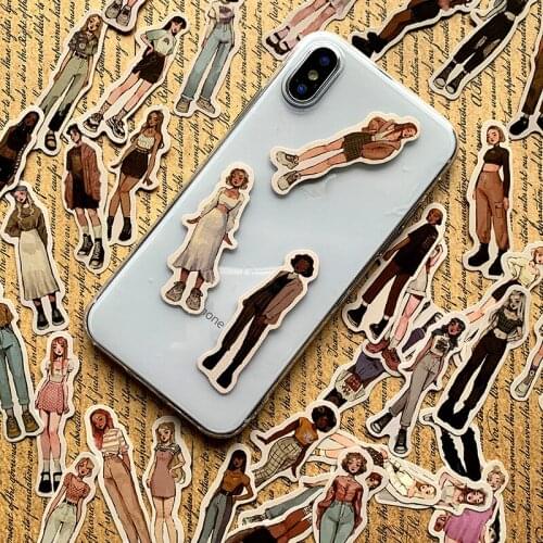 40Pcs/lot Changing street photography cartoon waterproof 2021 Stickers Decal For Snowboard Laptop Luggage Car Home Decor