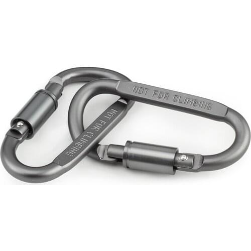 5Pcs/Lot Outdoor Tools Safety Buckle Carabiner D-Shaped Rope Hook Backpack Buckle Mountain Climbing Light