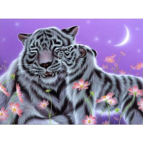 5D DIY Diamond Painting Full Square/Round tiger Diamond Embroidery Animals Pictures of Rhinestones Mosaic Home Decoration FG2030