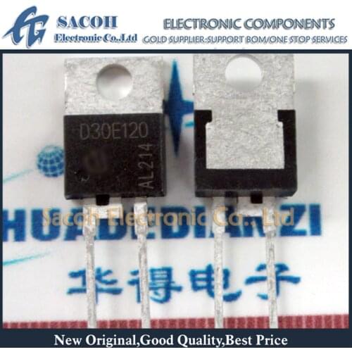 Free Shipping 10Pcs IDP30E120 IDB30E120 D30E120 TO-220-2 30A 1200V Fast Switching Diode
