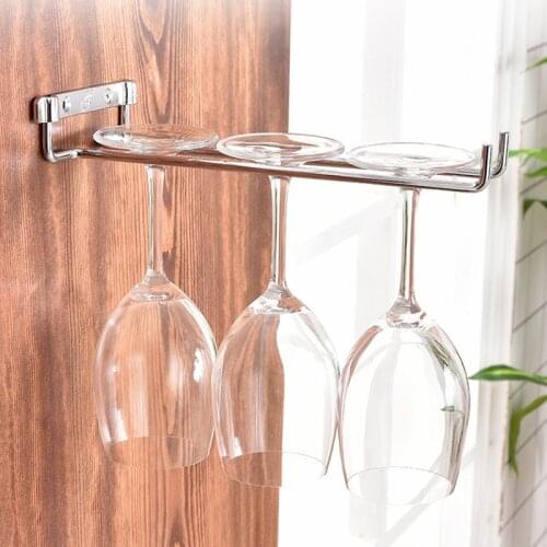 Wine Glass Holder Under Cabinet Wine Glass Holder Hanger Convenience Hanging Stemware Holder For Kitchen MAZI888