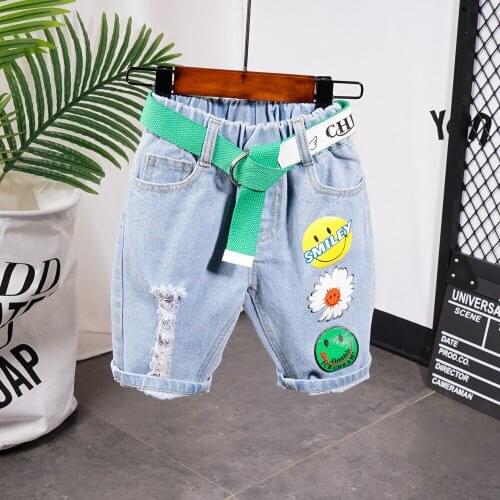 Children Pants Summer 2020 New Denim Shorts Cotton Boy Short Jeans School Wear Denim Boy Toddler Summer Pants Kid Clothing