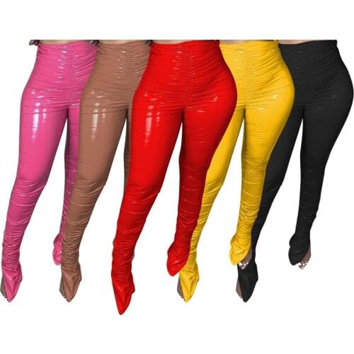 Женские кожаные брюки ICCLEK China At AliExpress