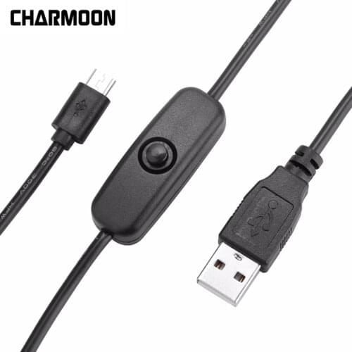 Raspberry Pi Micro USB Cable with ON / OFF Switch USB TO DC Power cable For Raspberry Pi 3/2/B/B+/Zero W