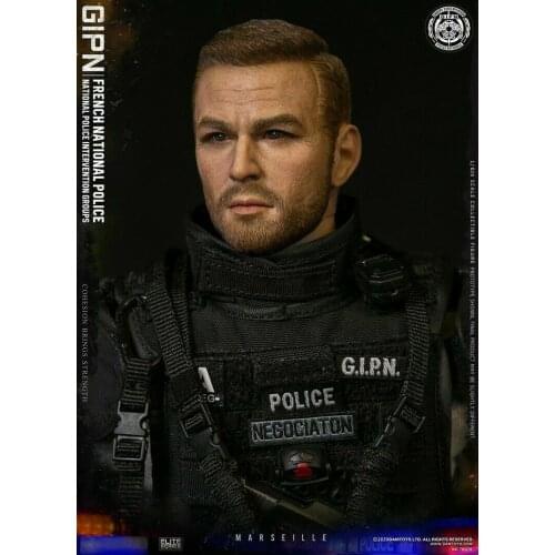 1/6 Scale French National Police Intervention Groups--Gipn In Marseille 78076 Toys for Collection Fans Toys Full Set Figure
