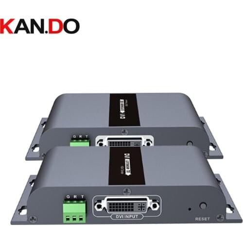 LKV383dvi Up to 394ft 120m dvi HDbitT Extender with Audio over Single CAT5/5e/6 1080P over IP CAT6 Extender video transmission