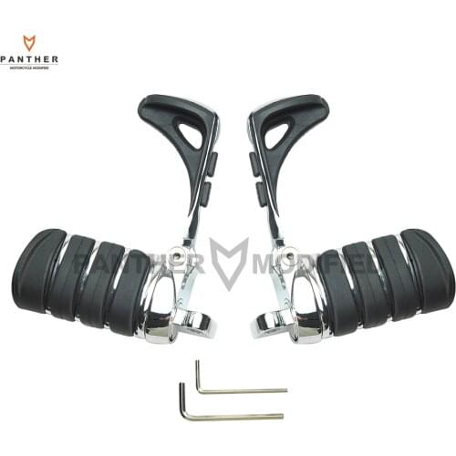 Motorcycle Foot pegs Heel Stirrup Footrests Moto Foot Rest case for Harley Touring Softail 883 1200 XL Dyna Fatboy Sportster