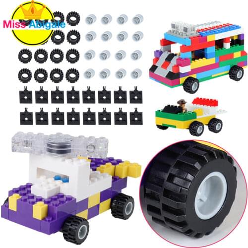 Wheel Axle Door Windows Set Brick Accessories Parts Building Blocks Assemble Bricks Model Kits Toys for Children