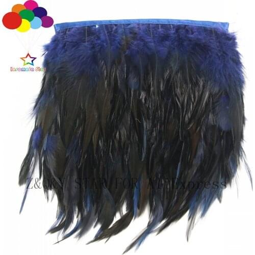 Natural White Feather 4-6 Inch Dyeing Navy Blue DIY Craft Accessories Clothing Accessories Feather