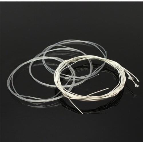 6Pcs/Set Nylon Guitar Strings Silver Strings for Classic Acoustic Guitar High Quality Guitar Strings 1-6 E B G D A E