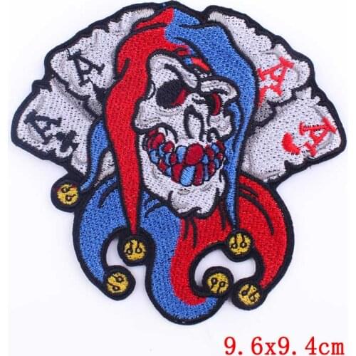 Nicediy Joker Patches For Clothing Hippie Iron On Patches On Clothes Badges Stripes Movie Patch Joker Appliques Embroidery Patch