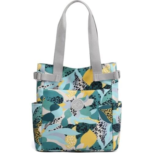 New Exquisite Women Top-Handle Bags Print Shoulder bags Nylon Female Purse High Quality Girls Handbags Ladies Totes Bolsa