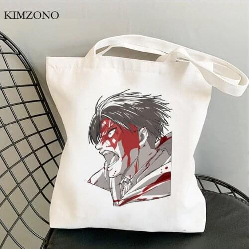 Attack on Titan shopping bag tote shopper shopping jute bag bolso reusable bag bolsas ecologicas cloth fabric reusable