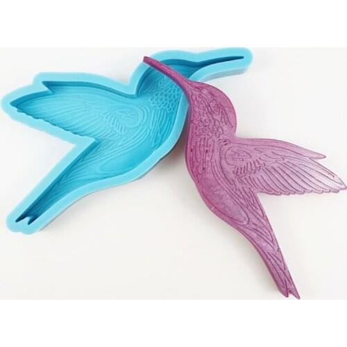 Birds Shaped Coaster Epoxy Resin Mold Cup Mat Silicone Mould DIY Crafts Home Decorations Casting Tool Drop Shipping