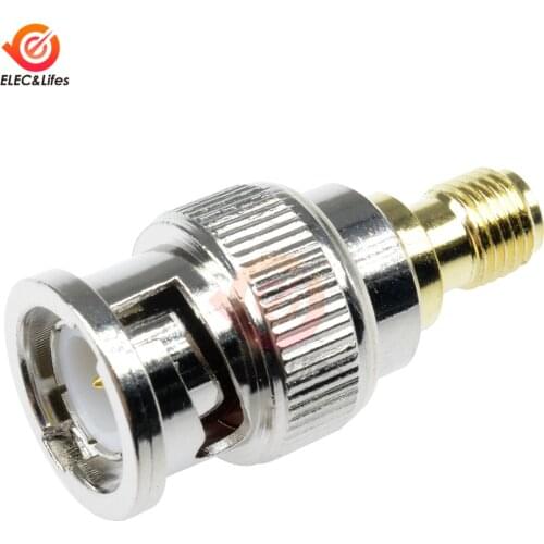 RF Coax Coaxial BNC Male Plug to SMA Female M/F Radio Antenna Connector Adapter