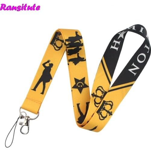 Ransitute Broadway Musical Hamilton Fashion Lanyard Key ID Card Phone Strap USB Badge Holder DIY Neckband Decoration R768