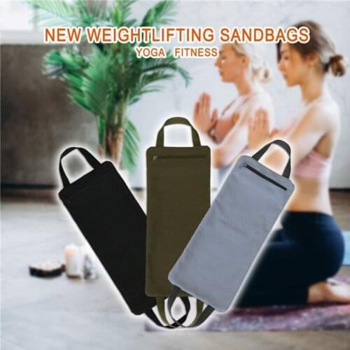 Foldable Filled Yoga Sandbag with Two Handle for Yoga Weights and Resistance Training Fashion Canvas Weighted Sandbags