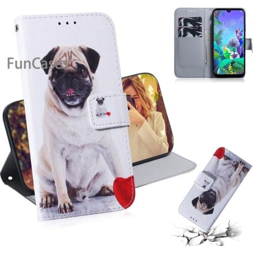 Tiger PU Leather Phone Bag For phone case LG Q60 Fundas Cep Telefonu Case sFor LG estuche K50 Etui Eye Flip Cases Telefoon