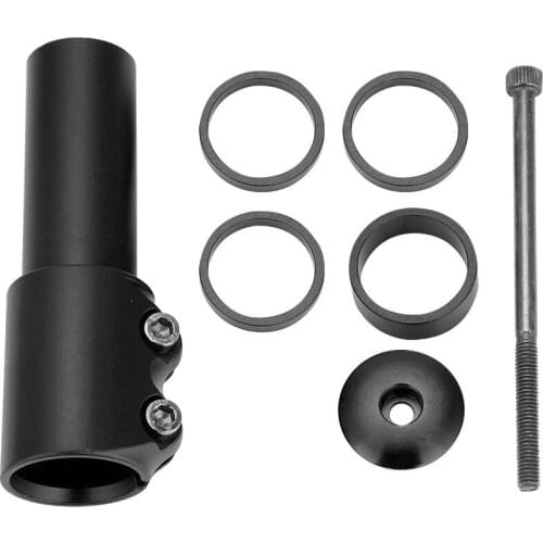 Bicycle Mountain Bike Handlebar Fork Stem Riser Rise Up Extender Extension Adaptor Parts Red