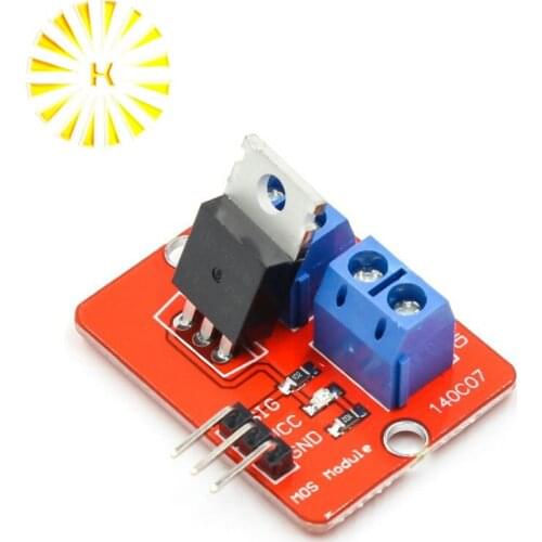 0-24V Top Mosfet Button IRF520 MOS Driver Module MCU ARM Raspberry pi Connector
