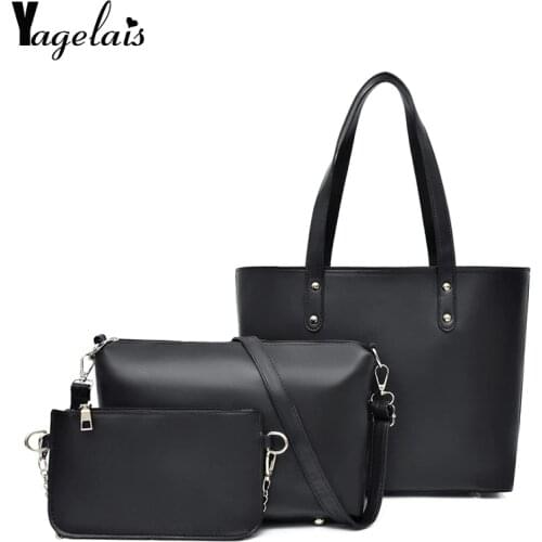Women PU Leather Shoulder Bag Fashion Composite Bag Luxury One-shoulder Handbag Top-Handle Female Large Capacity