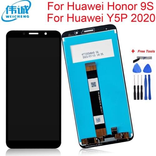 5.45" For Huawei Y5P 2020 LCD Display Touch Screen Digitizer Assembly For Huawei Honor 9S LCD DRA-LX9 Display