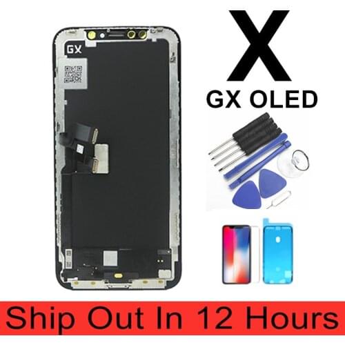 GX Pantalla OLED LCD Display For iPhone X XS LCD GX Display Touch Screen Digitizer Assembly For iPhoneX 11 pro XS Max