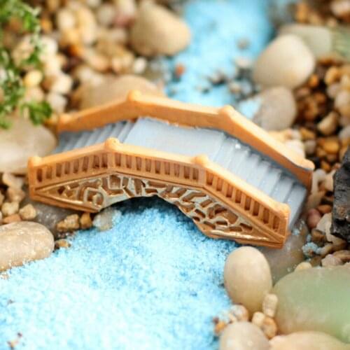 1 pcs DIY bridge resin fantasy miniatures fairy garden terrarium home decor crafts bonsai bottle garden