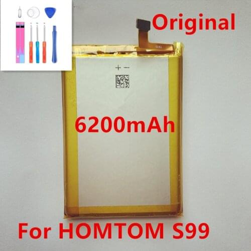 100％ Original In Stock Home delivery S99 6200mAh Battery For HOMTOM S99 Mobile Phone Hihg quality battery+Tracking Number