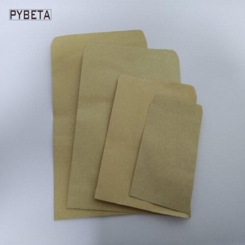 100pcs/lot- 4 sizes available Blank Kraft Paper Bag Seeds Storage Bags DIY Handmade Soap Sample Gift Packaging bags