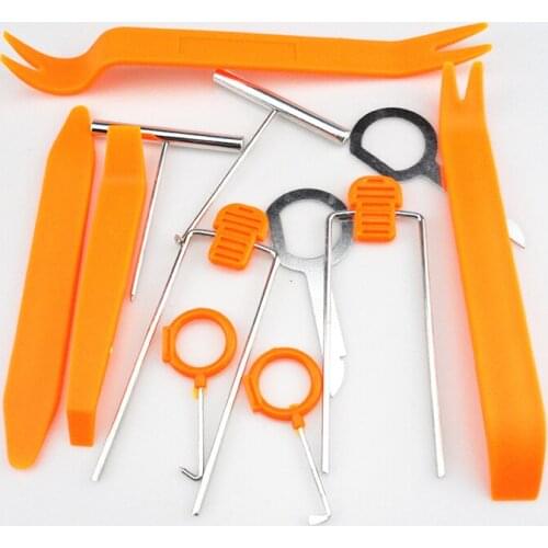 12pcs/set Car Radio Door Clip Panel Trim Dash Audio Removal Open Tool For Toyota Camry Corolla RAV4 Yaris Highlander/Land Cruis