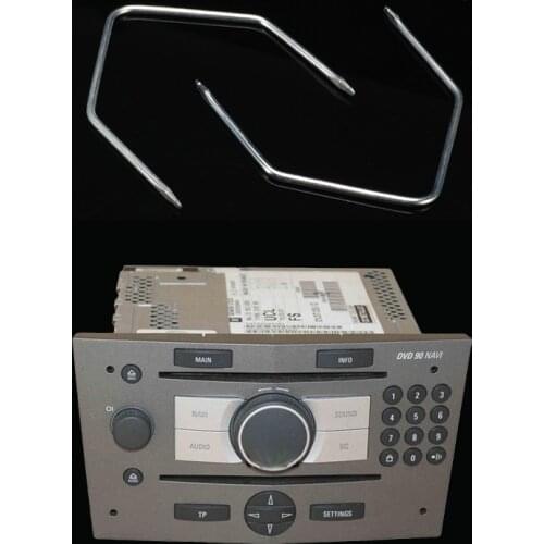 2x Car Radio Stereo Removal Release Keys Extraction Tools Pins for Vauxhall Opel Corsa C for Meriva PC5-110 Auto Products