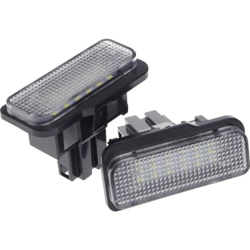 2 Pcs No Error 18 LED SMD License Plate Light For Benz W203 W219 R171 New
